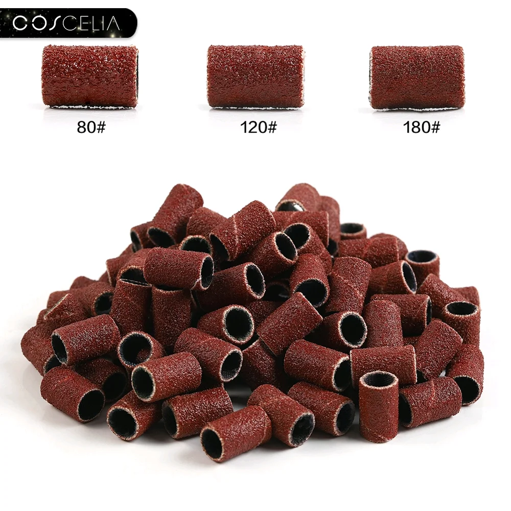 Шлифовальные ленты COSCELIA 100 шт./компл. фрезы для фрезерного станка маникюрные
