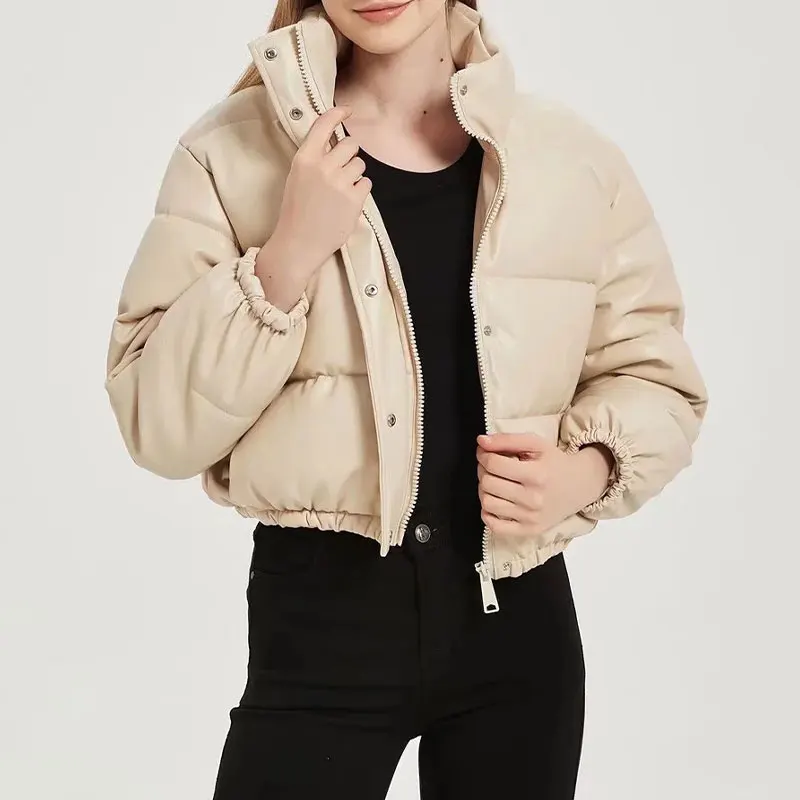 

Женская теплая куртка на молнии Za, Повседневная Свободная Толстая куртка с длинным рукавом, верхняя одежда, осень-зима 2021