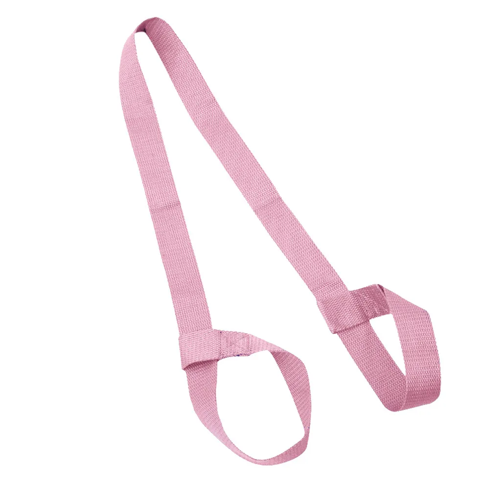 Ремень для йоги регулируемый спортивный эластичный пояс переноски занятий