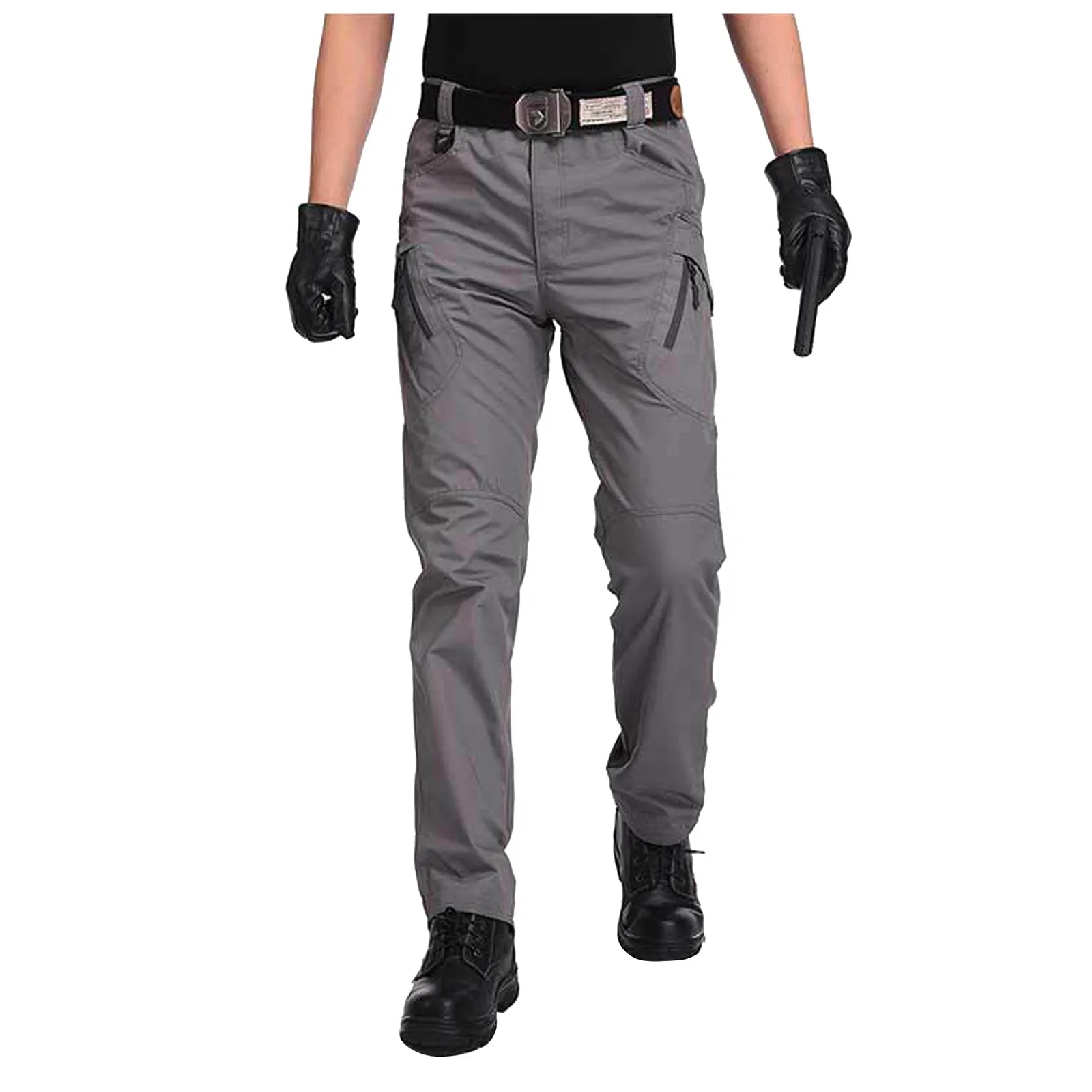 

2021 New Mens Tactical Pants Multiple Pocket Elasticity Military Urban Commuter Tacitcal Trousers Men Slim Fat Cargo Pant