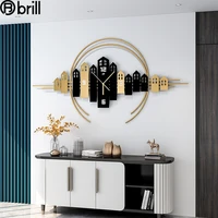 european style wall clock modern design home luxury wrought iron wall decor creative clocks wall watches home decor fashion gift