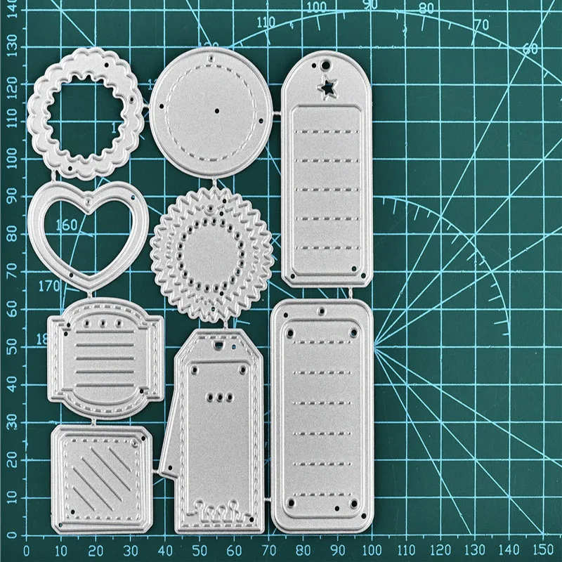 DiyArts геометрические формы металлические Вырубные штампы рамка альбом бумага