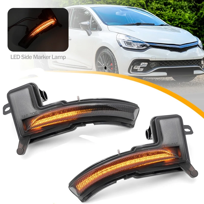 

LED Dynamic Side Mirror Indicator Light for Nissan Micra Renault Captur Facelift Clio MK4 Rearview Turn Signal Lamp