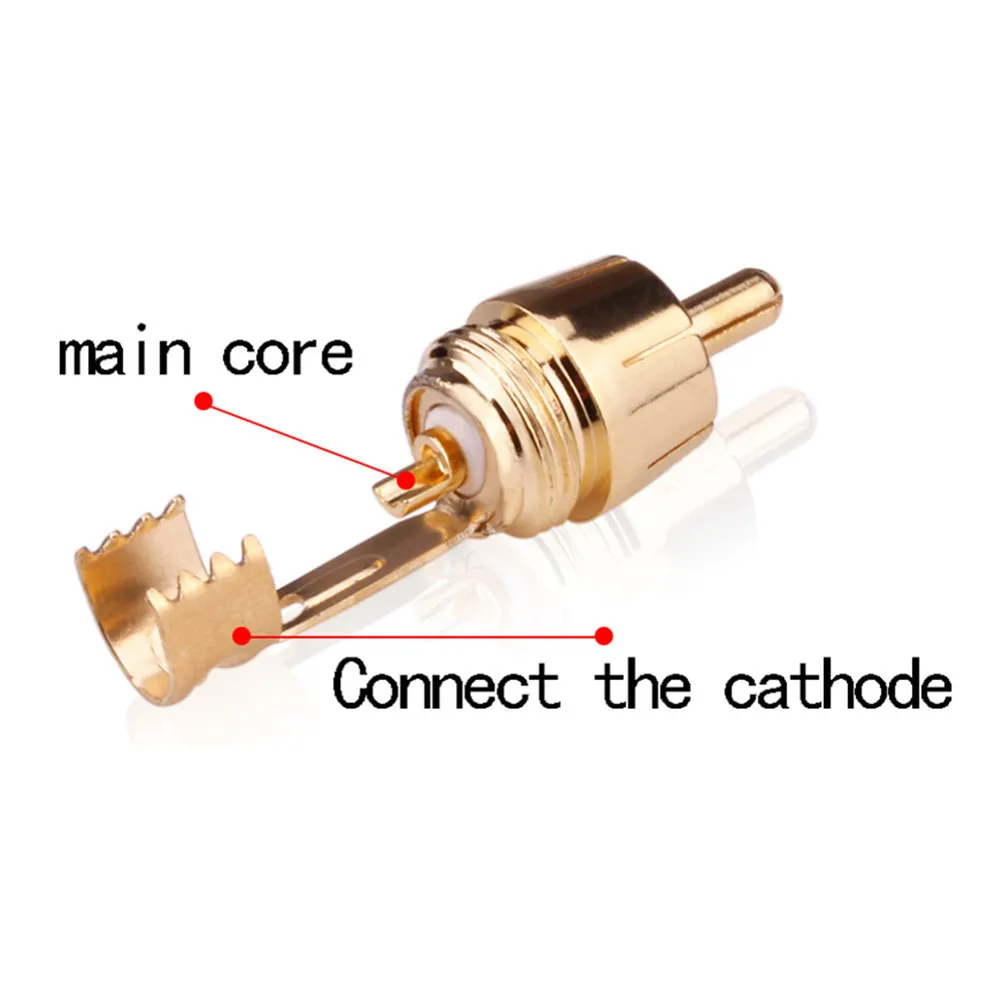 Штекерный аудиоразъем RCA для динамика аудиокабель 6 5 мм разъем