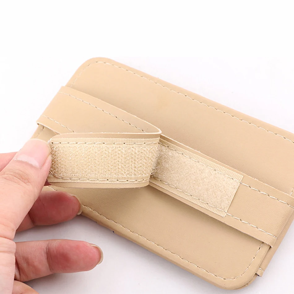 

Oppselve Car Sunglasses Eyeglasses Glasses Holder Clip Sun Visor Sunglasses Credit Card Pen Multi Bags Car Styling Accessories