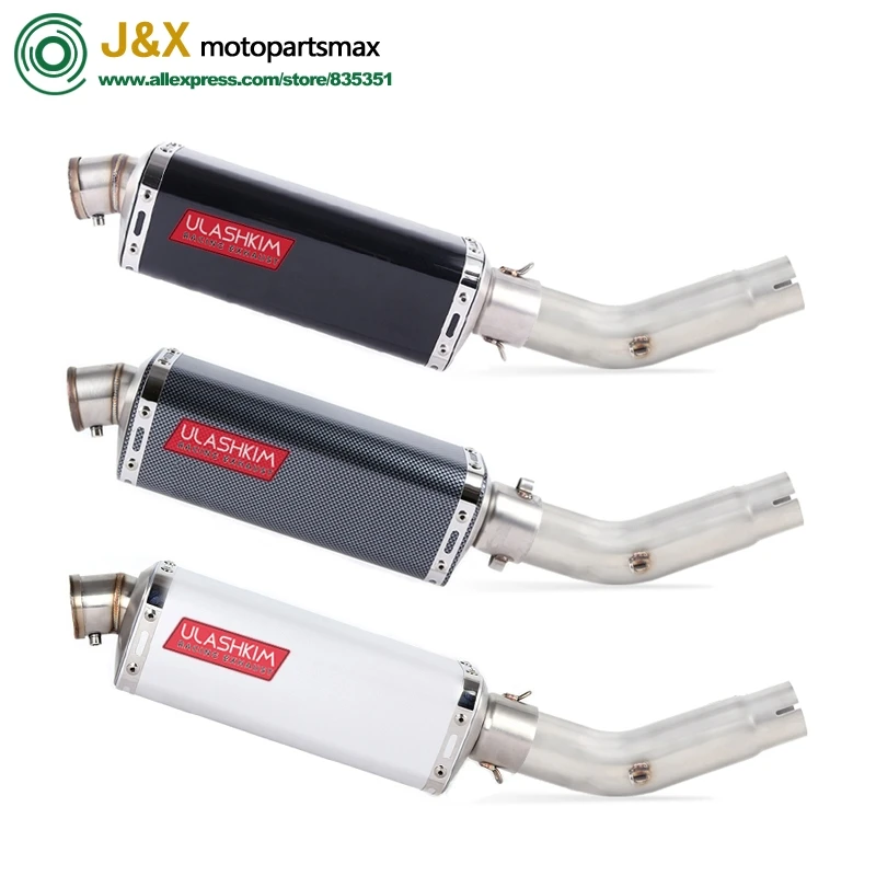 

GSR750 GSR 750 Motorcycle exhaust Muffler Escape middle link pipe muffler Full System Slip On For suzuki GSR750