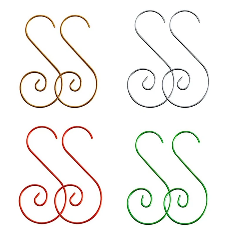 Акция! 80 шт. крючки для Рождественского украшения S-образные вешалки крючок