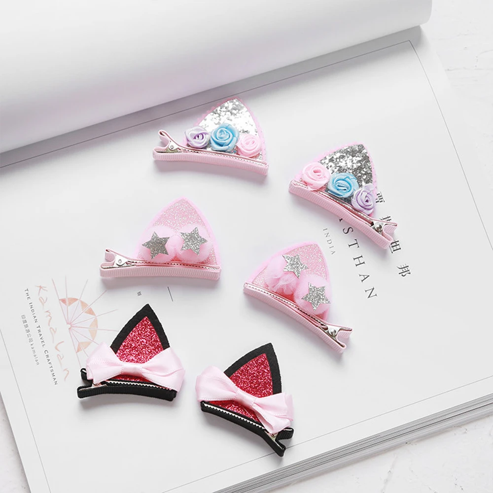 Набор прикольных заколок для девочек 2 шт/уп. |