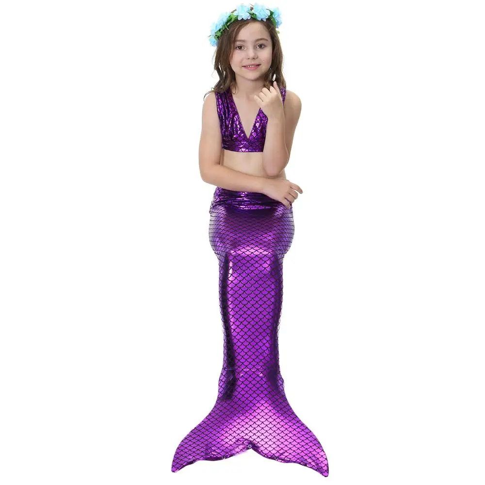 

Mermaid Tails for Kids Girls Summer Beach Wear Swimming Swimsuits Little Mermaid Fancy Mermaid Tails with Fins Monofin Flipper