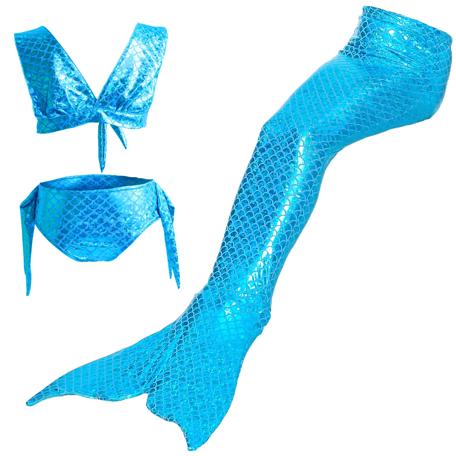 

New Kids Mermaid Swimsuit Children's The Little Mermaid Costume European and American Swimsuit Female Bikini Swimwear for Girls
