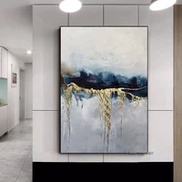2021 fashion art handmade abstract oil painting gold gray white gorgeous abstract painting home decor wall painting on canvas