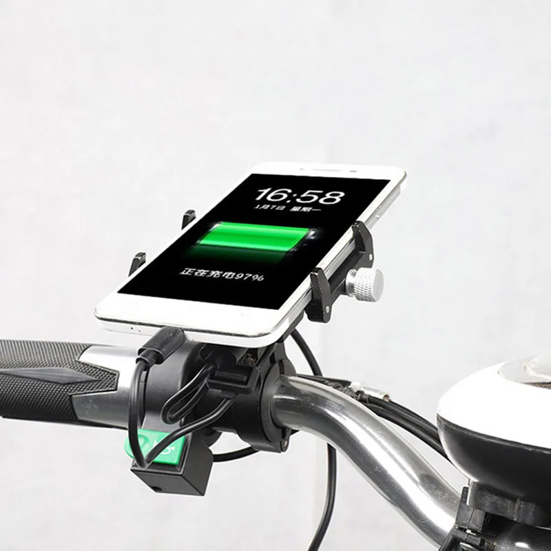 

Motorcycle Mobile Phone Rack Bicycle Charging Navigation Bracket Electric Car Battery Car Takeout Mobile Phone Bracket