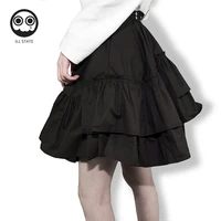 punk gothic women skirt black a line skirt pony skirt casual mink skirt fashion party wearing