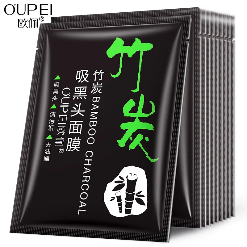 OUPEI Bamboo charcoal blackhead removing facial mask is mild cleans skin removes blackheads and pores | Красота и здоровье
