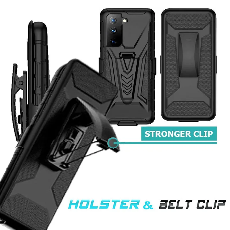 Сверхмощный прочный Чехол-кобура с зажимом для ремня армированный чехол Samsung S21