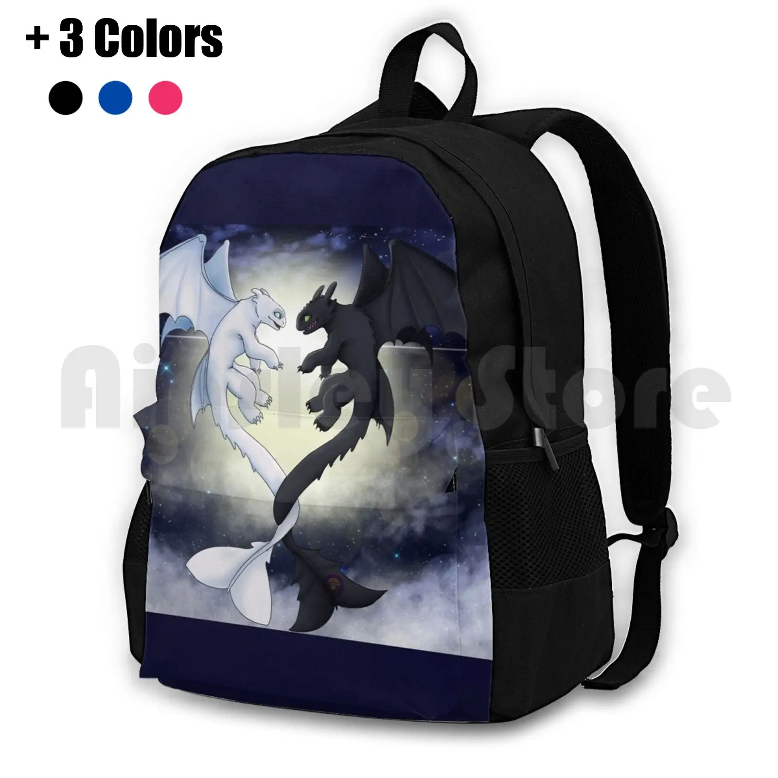 

Рюкзак без зубцов светильник Лой фурии для походов, для верховой езды, альпинизма, спортивная сумка без зубцов, пушистая Фурия, ночная фурия ...