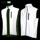 Светоотражающий Жилет WOSAWE, для велоспорта, ветрозащитный, непромокаемый, дышащий, для бега, для осени