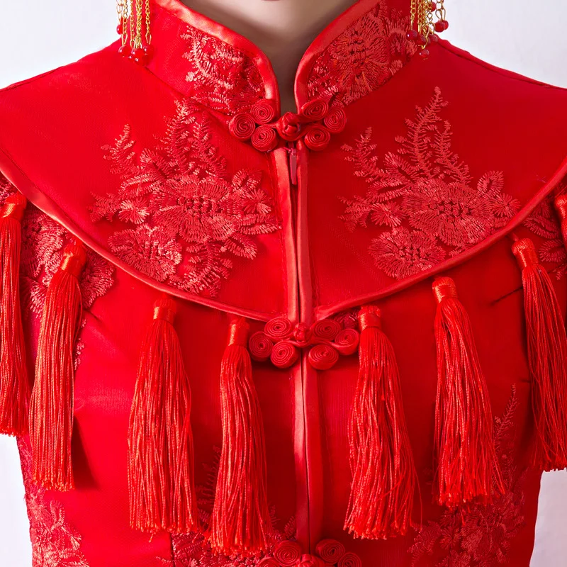 Акция для подружки невесты ТРАПЕЦИЕВИДНОЕ ПЛАТЬЕ тост Cheongsam 2020 новое осеннее