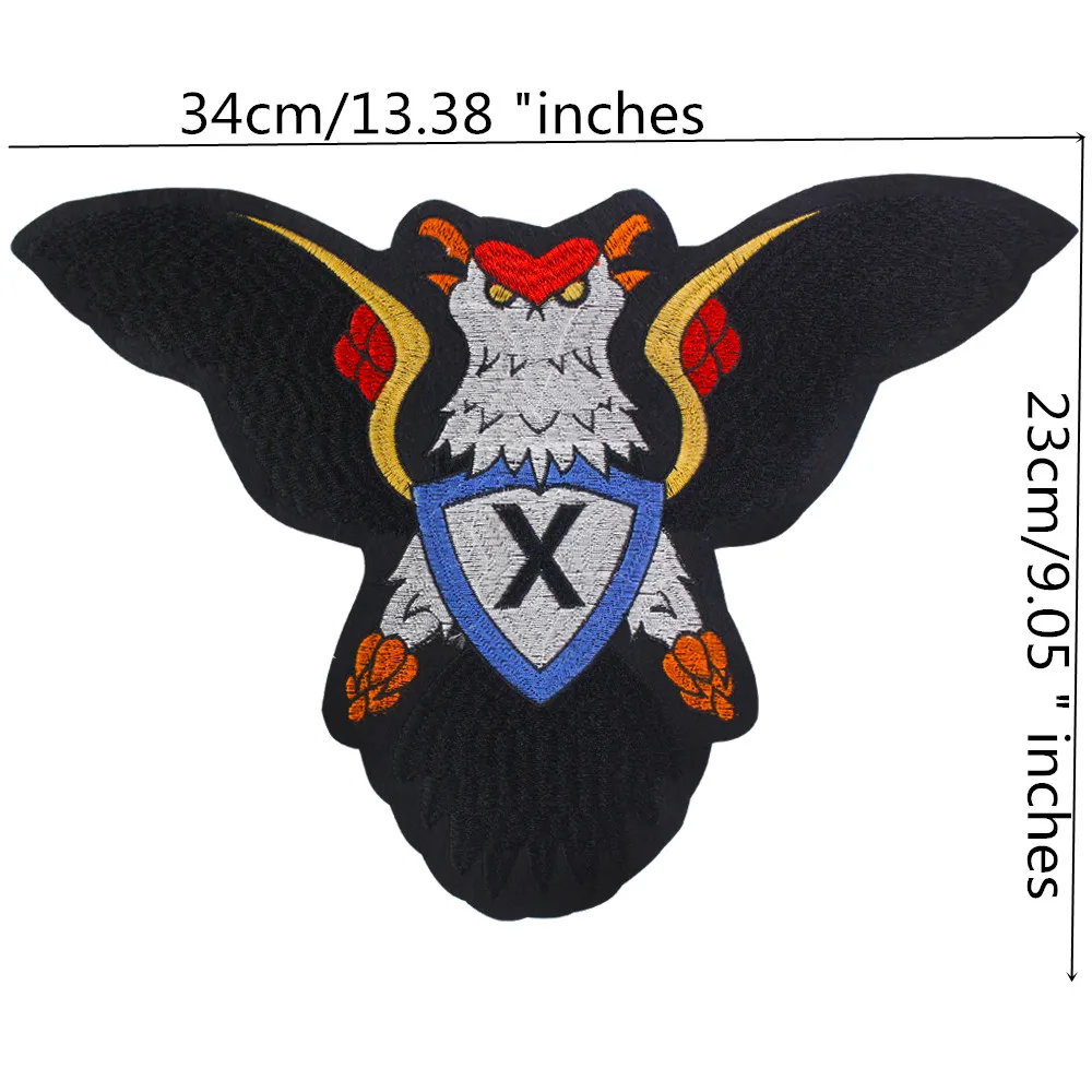Нашивка для одежды мотоциклетная Байкерская в стиле панк с вышитым орлом | Дом и