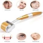 Профессиональный титановый Дерма-ролик ZGTS, 192 микроиглы для ухода за лицом, микроигл и лечения выпадения волос, горячая распродажа