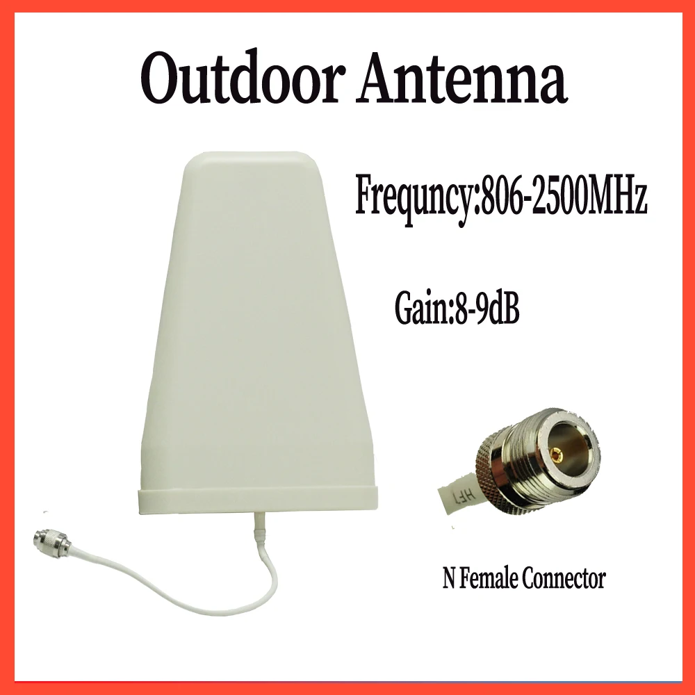 ZQTMAX 9 дБ логарифмическая уличная антенна 806 2700 МГц для 2g 3g 4g репитер gsm dcs 2100 2600