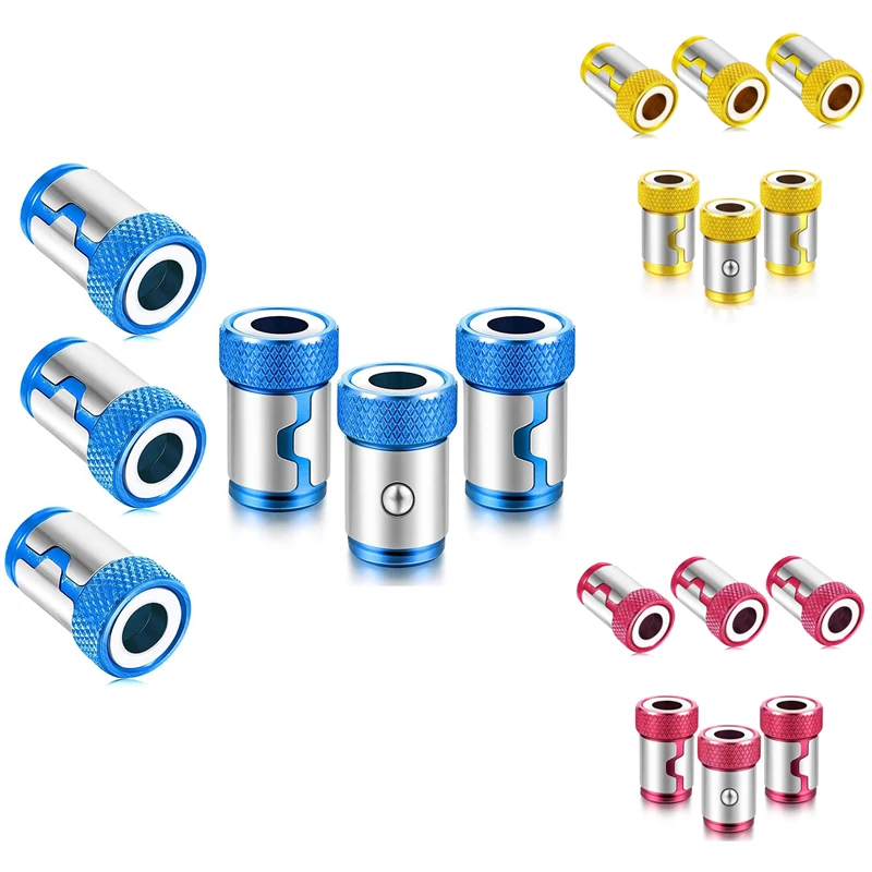 

6Pcs магнетический винтовое Кольцо Бит Намагничивающее кольцо намагничивающее устройство винт, съемный для 1/4 дюймов/6,35 мм шестигранной отве...