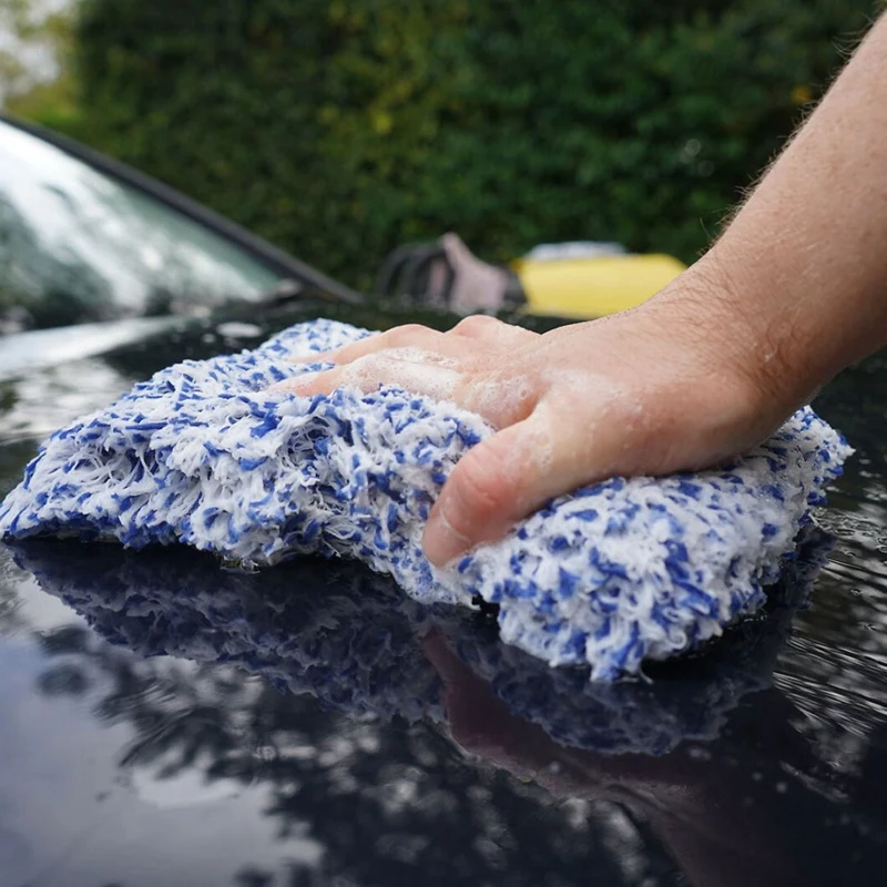 

Car Care Glove Plush Soft Microfibre Wash Mitt Microfiber Car Cleaning Glove 2Pcs