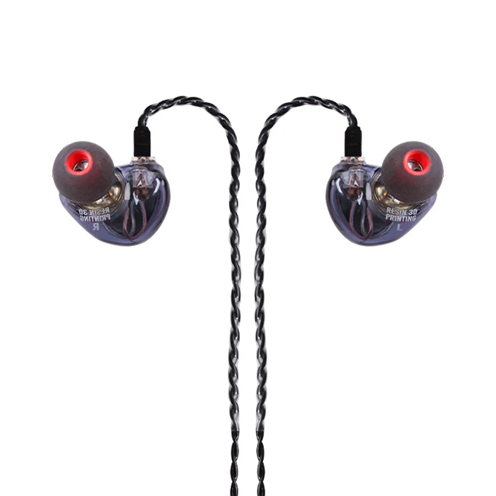 FDBRO 1BA + 1DD гибридные наушники вкладыши с монитором HIFI бас спортивные для бега