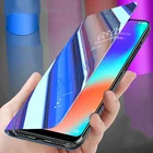 Умный зеркальный флип-чехол для Samsung Galaxy A70 A50 A40 A10 A20 A30 S10 S8 S9 Note 9 8 10 plus, чехол-книжка с подставкой