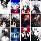 Одежда с надписью Tokyo Ghoul алмазная живопись для взрослых 5D короткая футболка с героями из японского аниме крест стежка Наборы для косплея канеки кэна, бриллиантовая вышивка Фэнтези для домашнего декора