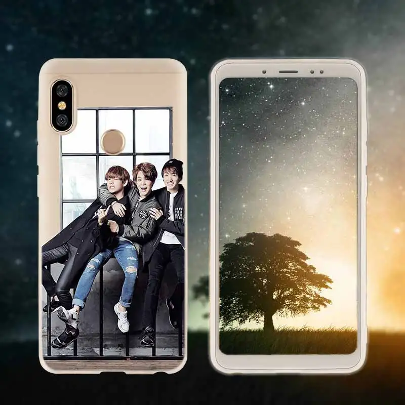 3D printing 01 Мягкий чехол из ТПУ для Xiaomi Redmi 4X 4A 6A 7a Y3 K20 5 Plus Note 8 7 6 5 Pro Bangtan Boys Jimin Suga - Цвет: 3D printing 01