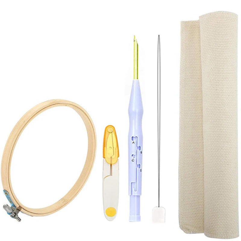 Регулируемый магический набор пробивных игл для вышивки Швейные аксессуары с