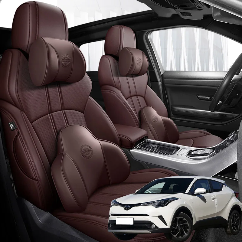 

NAPPA Leather 5 seats Car seat covers For Toyota C-HR 2018 2019 2020 accessories