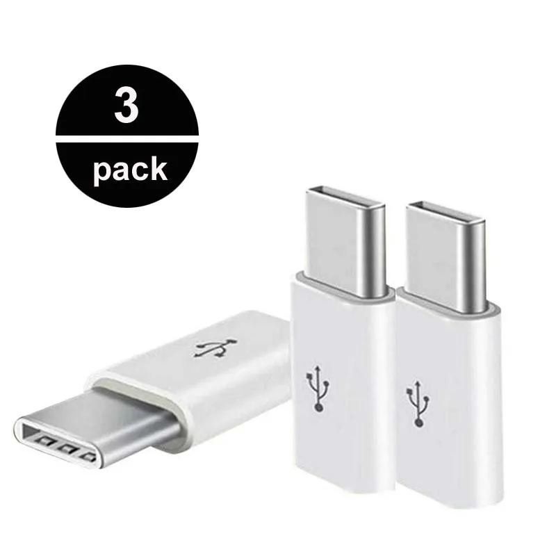 3 шт. Type c к Micro Usb для One Plus 6 5 OnePlus Samsung Galaxy Note 8 9 S8 S9 C Usbc коннектор адаптер|Переходники