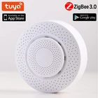 Смарт-датчик температуры Tuya ZIGBEE, Wi-Fi датчик температуры с дистанционным управлением, автоматическая регулировка, автоматический детектор VOC CO2