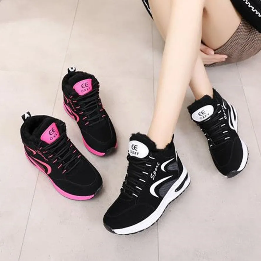 2020 осень-зима женские модные спортивные ботинки брендовая повседневная обувь