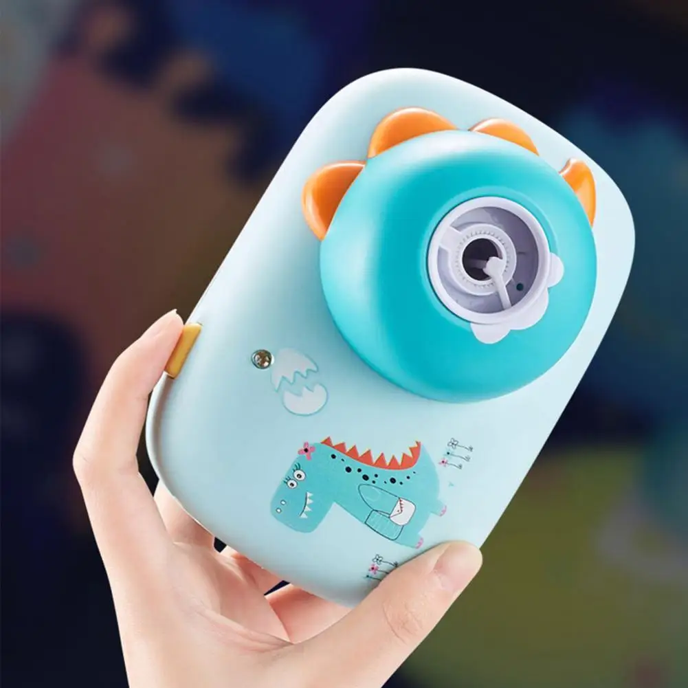 

Bubble Blowing Toy Light Effect Cartoon Musical Camera Smoke Bubble Toy for Playing