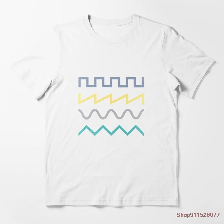 

Футболка Waveform мужская с графическим принтом, Классическая хлопковая тенниска, уличная майка в стиле Харадзюку