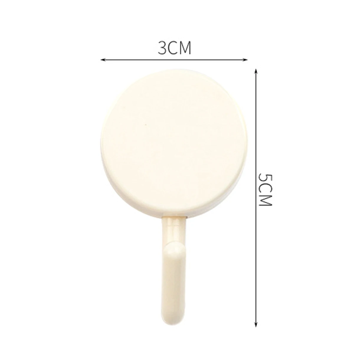 

10pcs ABS Adhesive Hooks Waterproof Wall Mount Clothes Towel Hanger Plastic Hook for Home Kitchen Bathroom