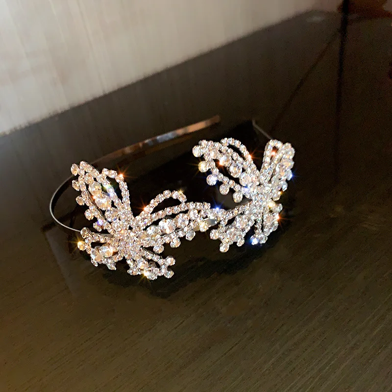 Aliexpress - New Princess Crown Headband Headdress Hair Accessories Butterfly Crystal Bridesmaid Wedding Bridal Party Gift Headband