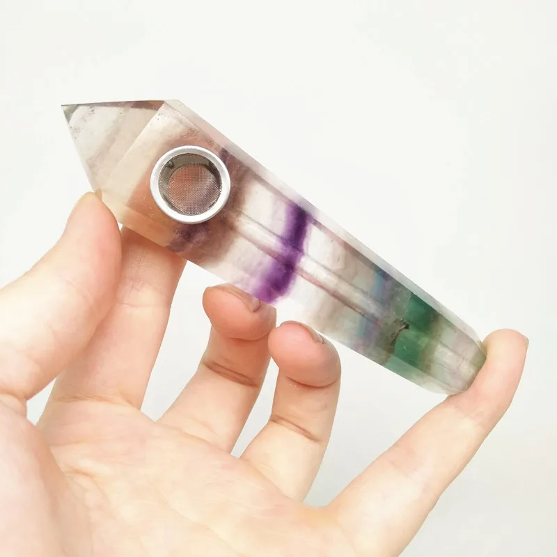 Оптовая продажа натуральный фиолетовый зеленый флюоритовая Хрустальная