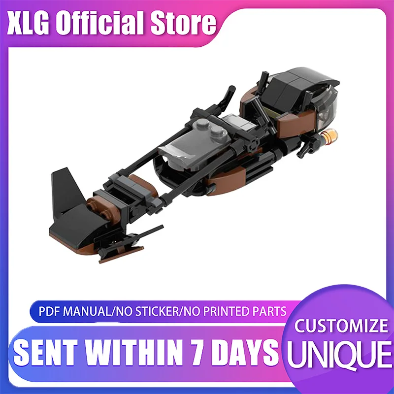 

MOC-71683 Scout Trooper Speeder Bike Collection Star Space Vehicle Creative Model xmas Item Gifts Toys For Children Kids