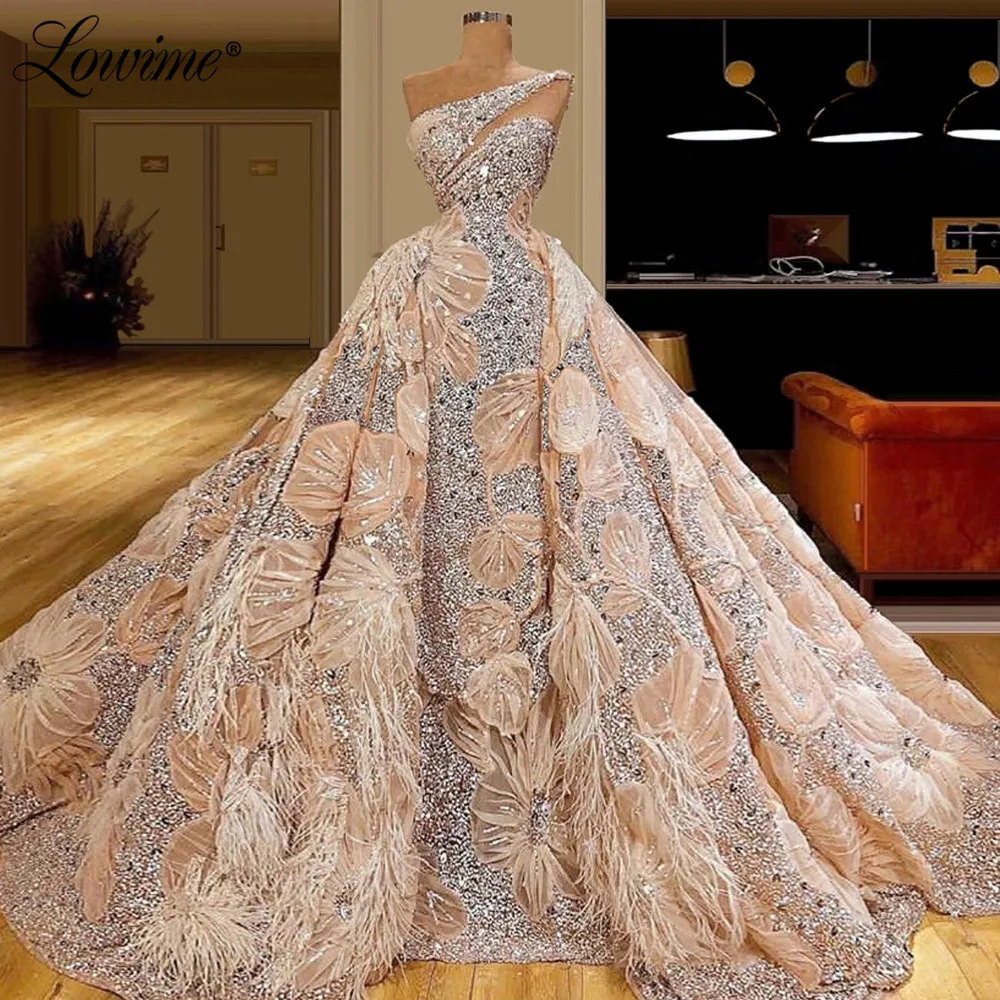 Элегантное выпускное платье на одно плечо арабское дубайское официальное