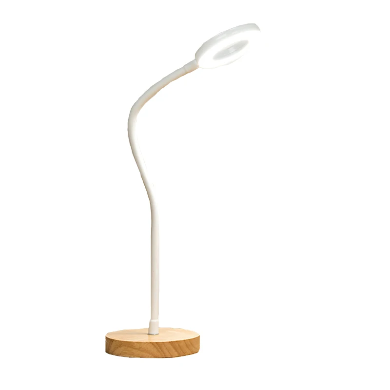

LED Table Lamp Foldable Stepless Dimming Wooden Table Lamp Office Table Light Eye-protect Study Lamp Home Bed Side Night Light