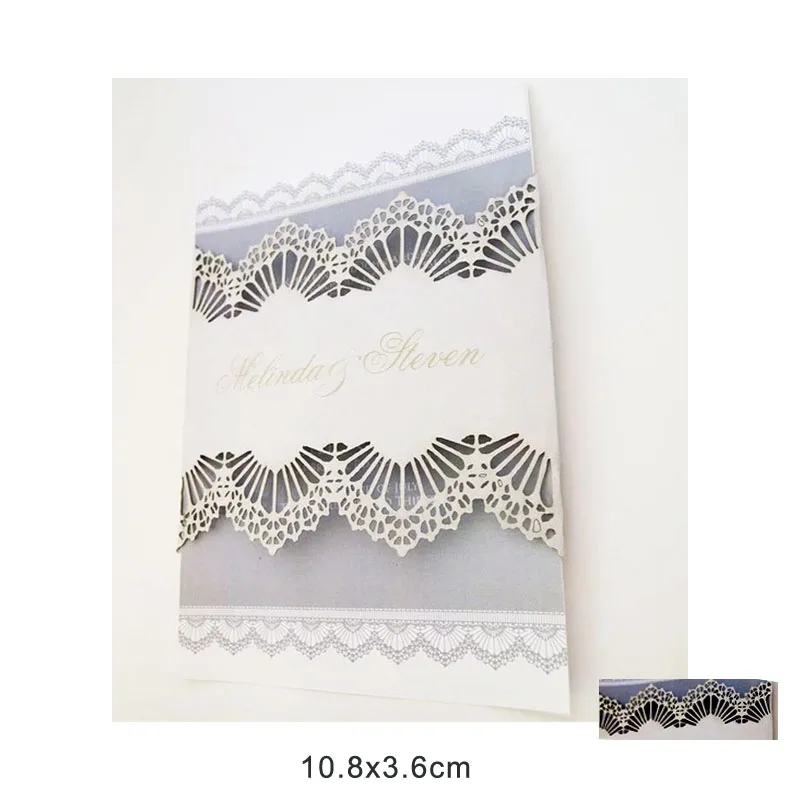 Рождественские кружевные украшения металлические Вырубные штампы для нового