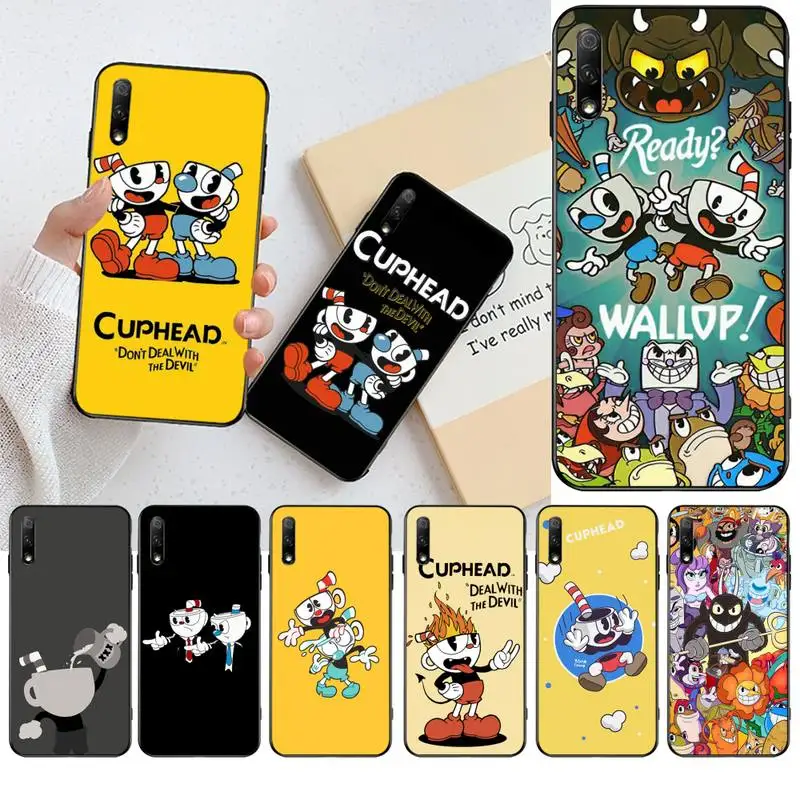 HPCHCJHM Cuphead мультяшный Роскошный Гибридный чехол для телефона Huawei Nova 6se 7 7pro 7se honor 7A 8A