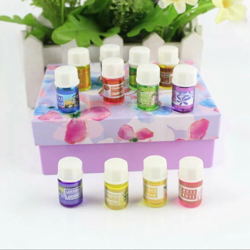 Water-soluble Flower Fruit Essential Oil Relieve Stress for Humidifier Fragrance Lamp Air Freshen Aromatherapy Body 3ml*12pc | Дом и сад