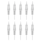 Одноразовые тату-иглы 10 шт., картридж для микроблейдинга, иглы для бровей, губ, перманентного макияжа, тату-ручка, аксессуары для машинки