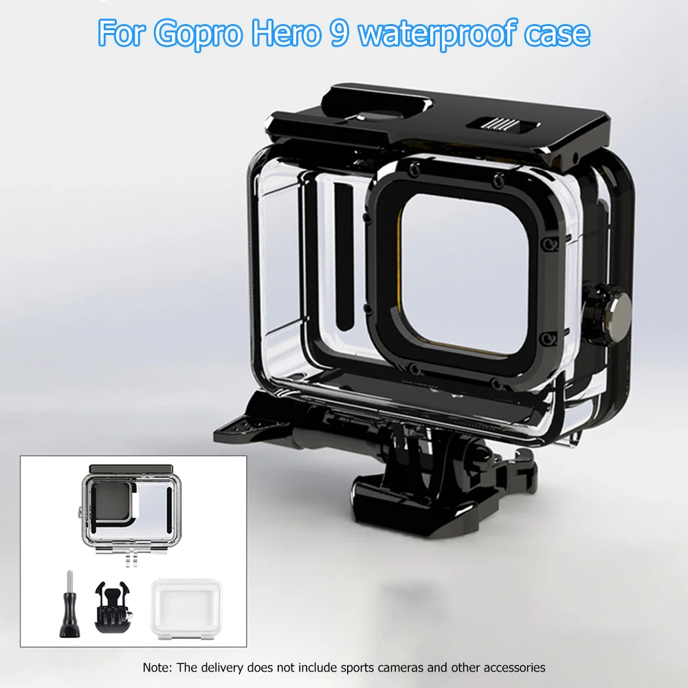 

Droproof Vlogging Case Cage Kit Waterproof Housing Protective Case for Gopro Hero 9 Sports Camera Frame Cover