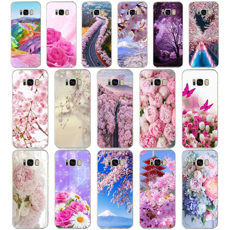 09AA Fuji Вишневый цветок подарок Мягкий Силиконовый ТПУ чехол для телефона Samsung Galaxy